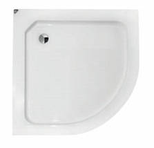 Душовий піддон Vivia ALEX 80х80х16 см + ноги напівкруглий акриловий, фото 3