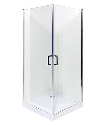 Душова кабіна VIVIA DIANA VD90-90/12 B 90x90x190 см з низьким піддоном хром прозоре скло, фото 1