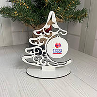 Сувенір із фанери. Сувенірна ялинка на підставці. Заготовка з фанери