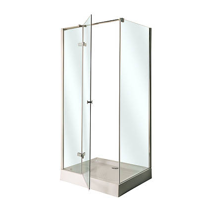 Душова кабіна VIVIA ADRIANA VA120-80/15 120х80х210 см низький піддон хром розпашні двері скло прозоре, фото 1