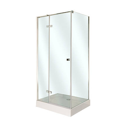 Душова кабіна VIVIA ADRIANA VA120-80/15 120х80х210 см низький піддон хром розпашні двері скло прозоре, фото 3