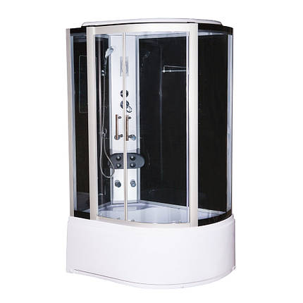 Душовий бокс Vivia 167 L RC Clear лівий 120х80х215 см з глибоким піддоном асиметричний з гідромасажем, фото 3