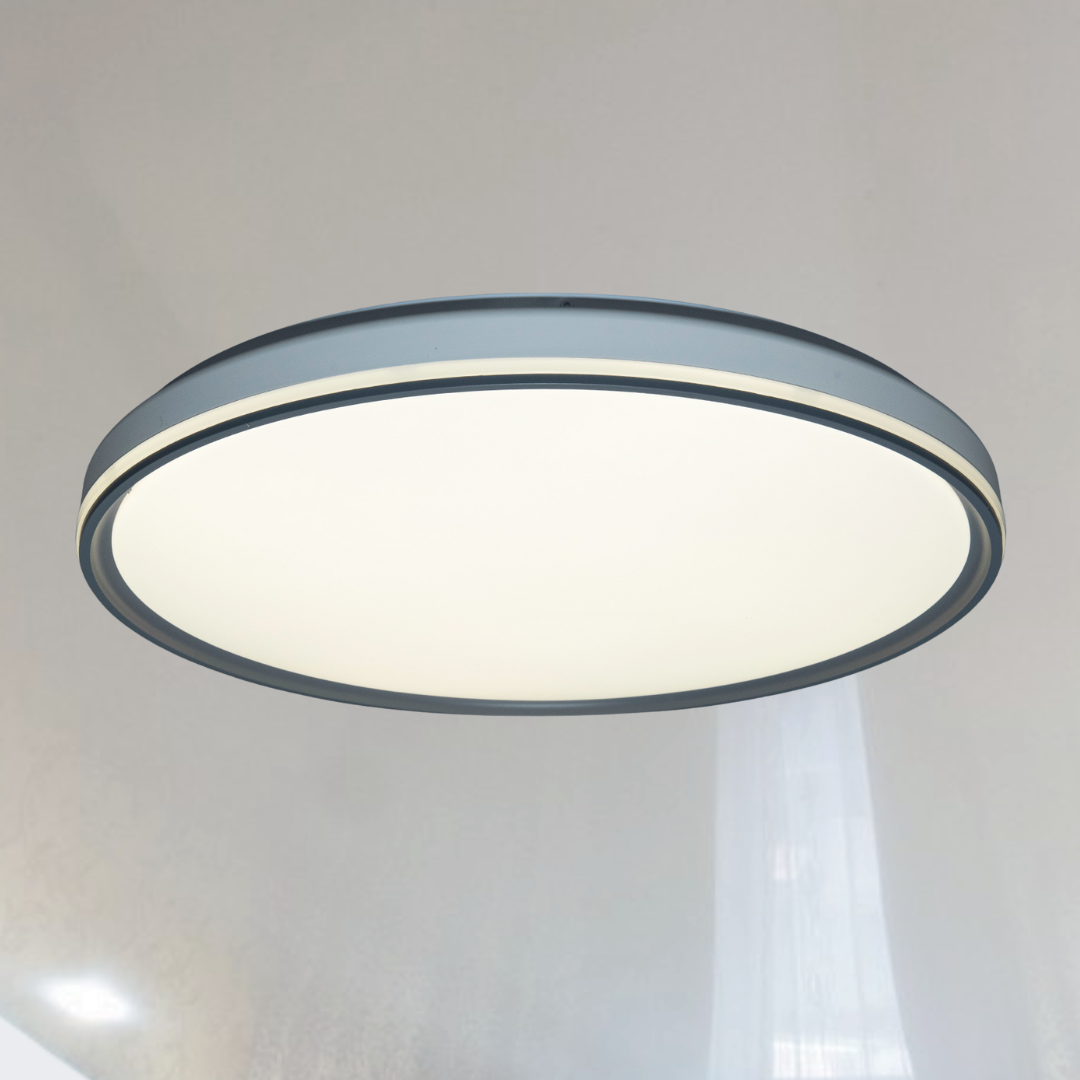 Cарт світильник без пульта Diasha 72W до 18 м² колір Білий + Сірий WF-71GREY, фото 1