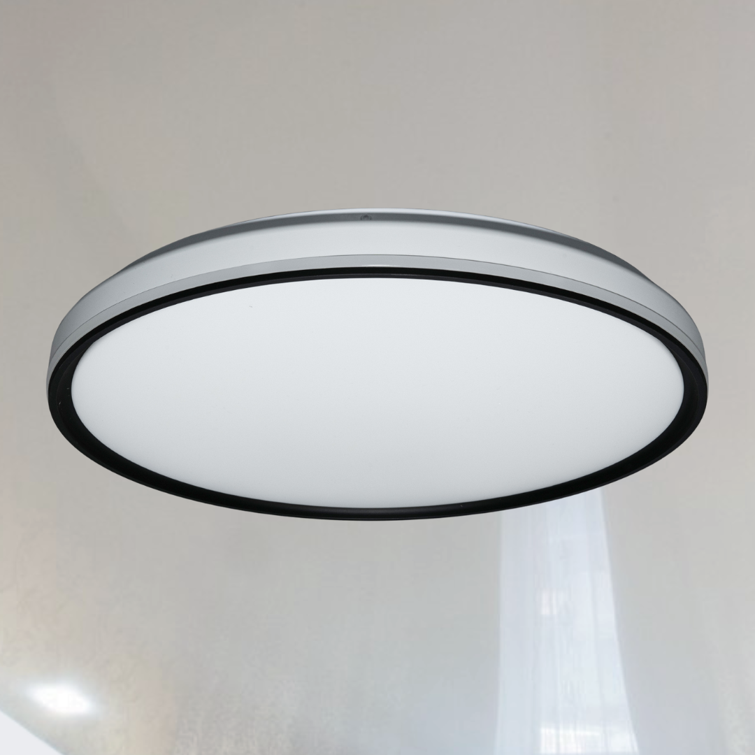 Cвітлодіодний смарт світильник без пульта Diasha 72W до 18 м² колір Білий + Чорний WF-71BK, фото 1