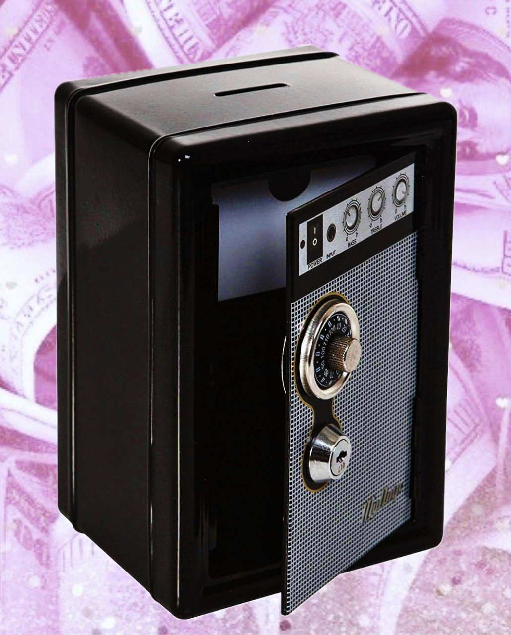 Скарбничка Металевий Сейф Metal Safe Radio Радіо