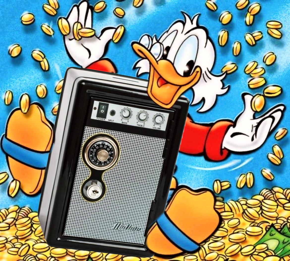 Копилка Металічний Сейф Metal Safe Radio Радіо