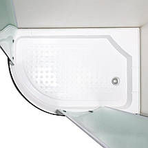 Душова кабіна Vivia 012 R JK New 120x80x191см на низькому піддоні асиметрична розсувні двері скло матове, фото 5