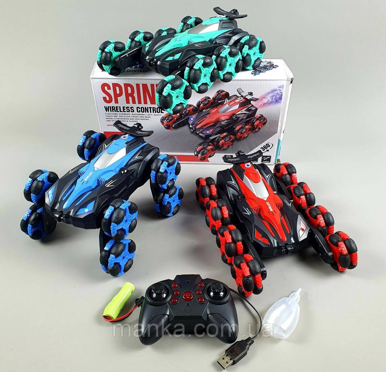 Машина на радіокеруванні 318-1  8 коліс твансформер всюдихід, фото 1