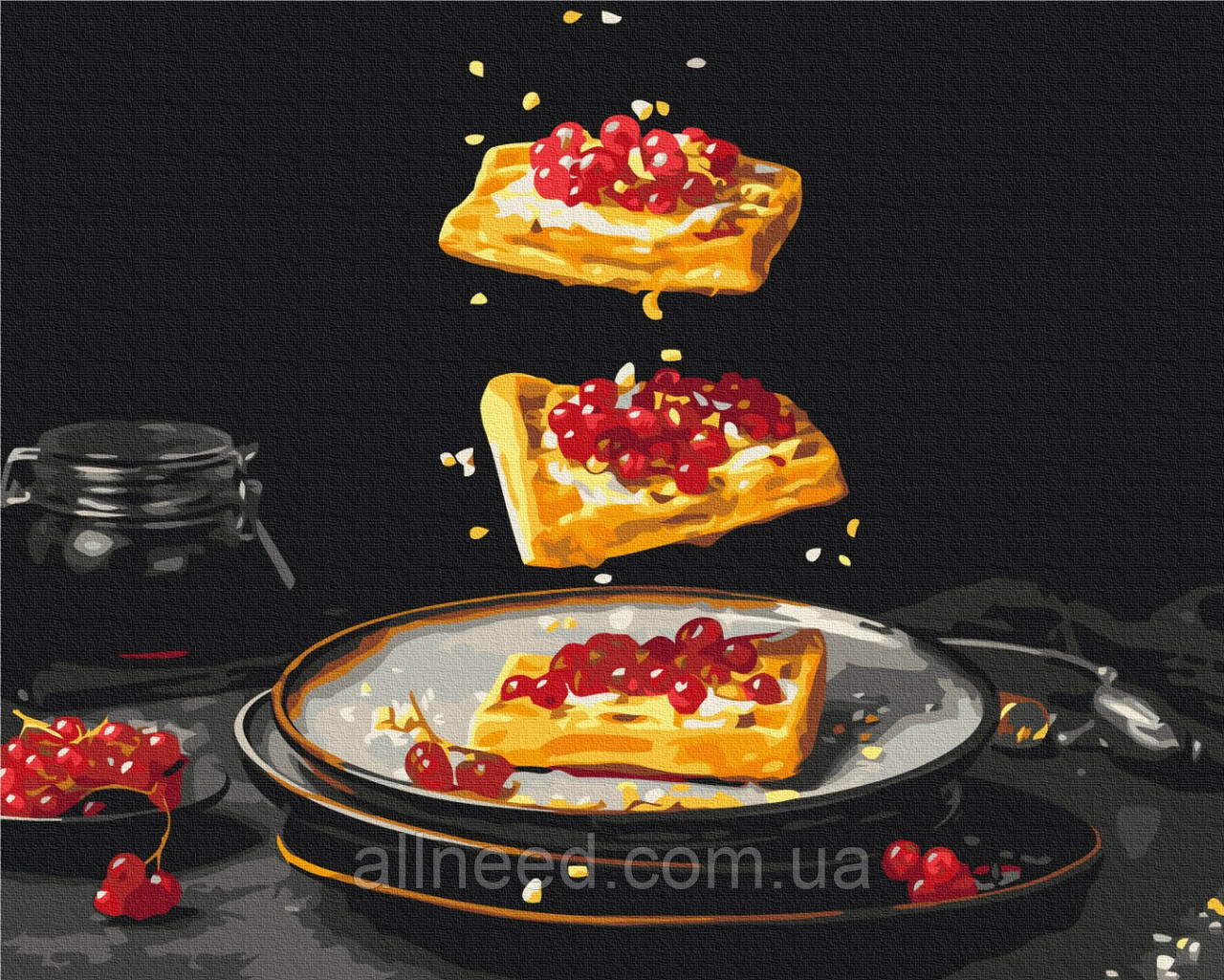 Картина за номерами Сніданок в деталях © Halyna Vitiuk