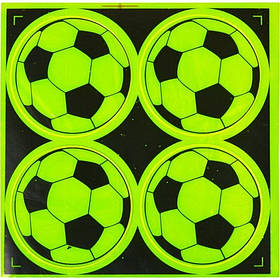 Наклейка світловідбиваюча "М'яч" Bambi 128-CIT 4 штуки, Toyman