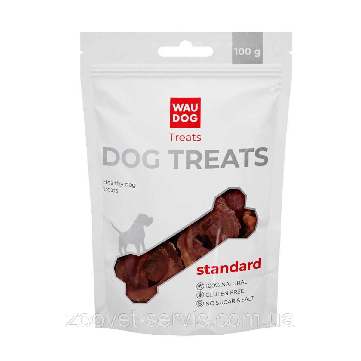Ласощі для собак WAUDOG Treats Качині кільця 100 г 4446