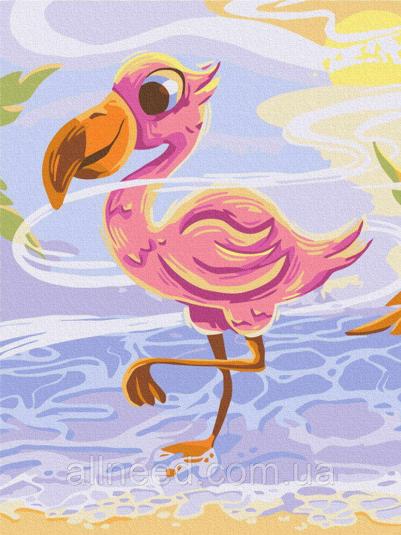 Картина за номерами Миле фламінго © Didevych Kateryna