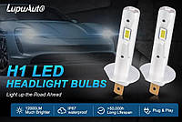 MINI LED лампа H1, ВУЗЬКИЙ ДІОД, ПРАВИЛЬНИЙ ПУЧОК СВІТЛА, компактний розмір 1:1 (1шт)