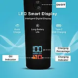 Професійна акумуляторна машинка для стриження волосся.
LED Display.
3 змінні насадки., фото 6