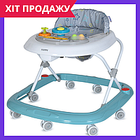 Дитячі ходунки El Camino музичні із силіконовими колесами ME 1049 HAPPY ME 1049 Sky Blue блакитний