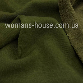 Трикотаж на хутрі 160 см 450 г/м2 DCSF-2 Хакі класичний