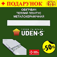 Металокерамічний обігрівач теплий плінтус UDEN-200, інфрачервоне електричне опалення приміщень