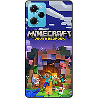 Силіконовий чохол бампер для Xiaomi Redmi Note 12 Pro Speed Edition з картинкою Майнкрафт Minecraft