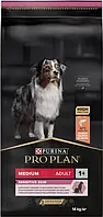 Purina Pro Plan Dog Medium Adult з комплексом OPTIDERMA 14 кг - корм для собак середніх порід c лососем