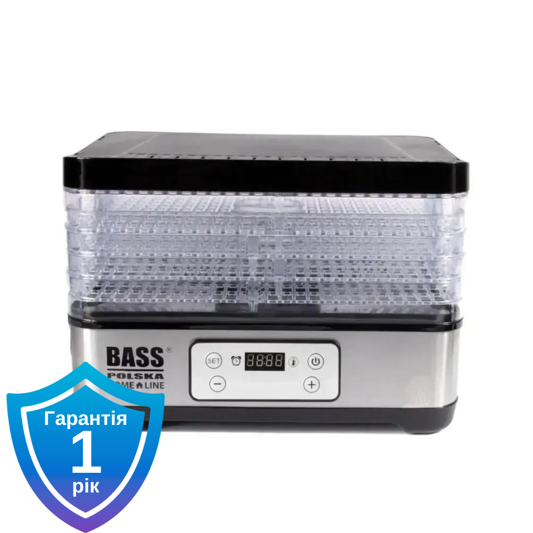 Сушарка для овочів та фруктів Bass Polska BH10603 з регульованими лотками 300 Вт