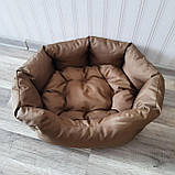 Лежак, Спальне місце  для котів та собак з бортиком S Койот, фото 2