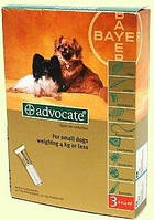Advocate капли для собак весом до 4кг, 1 пипетка (Bayer)