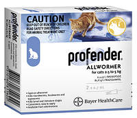 Bayer Profender Spot-On 1 пипетка-антигельминтный препарат для кошек от 2,5 до 5,0 кг