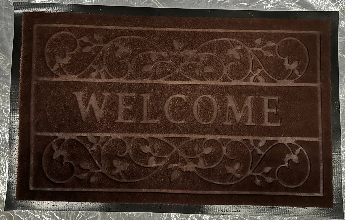 Придверний килимок Sam Welcome 1A Коричневий Килимок для ніг у передпокій Гарний придверний килимок, фото 1