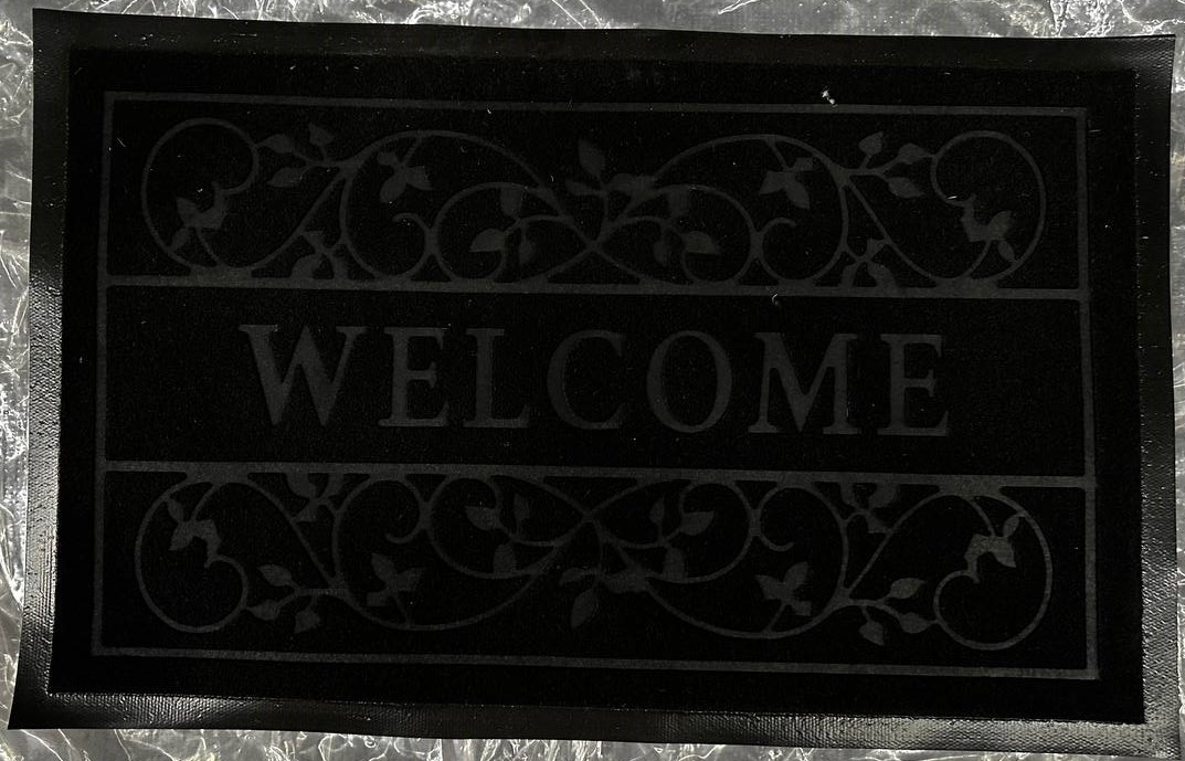 Брудозахисний килимок WELCOME 1A чорний, 0.5х0.8 м