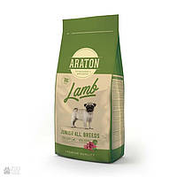 Araton Lamb Junior All Breeds - сухий корм призначений для молодих собак (з ягням), 15кг