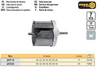 Набір кільцеві пили по дереву Ø=26 - 63/2" мм h=45 мм 7 шт VOREL-28720