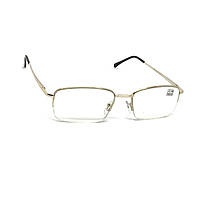 Напівоправні універсальні металеві окуляри 8031 з білою лінзою