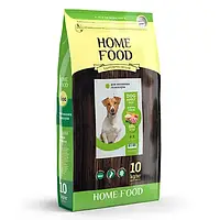 Сухой корм HOME FOOD для активных взрослых собак и юниоров мелких пород "Ягнёнок с рисом" 10 кг