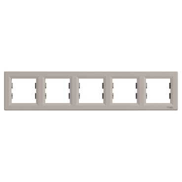 Рамка SCHNEIDER ASFORA EPH5800569 п'ятимісна бронза