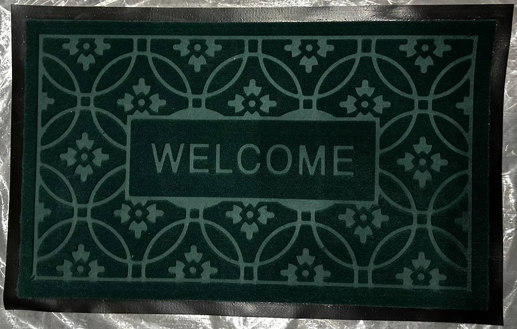 Брудозахисний килимок WELCOME 1C зелений, 0.5х0.8 м