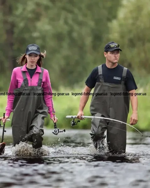 Рибальські чоботи заброди до грудей УКРАЇНА виготовлені з якісного ПВХ для риболовлі та полювання, фото 1
