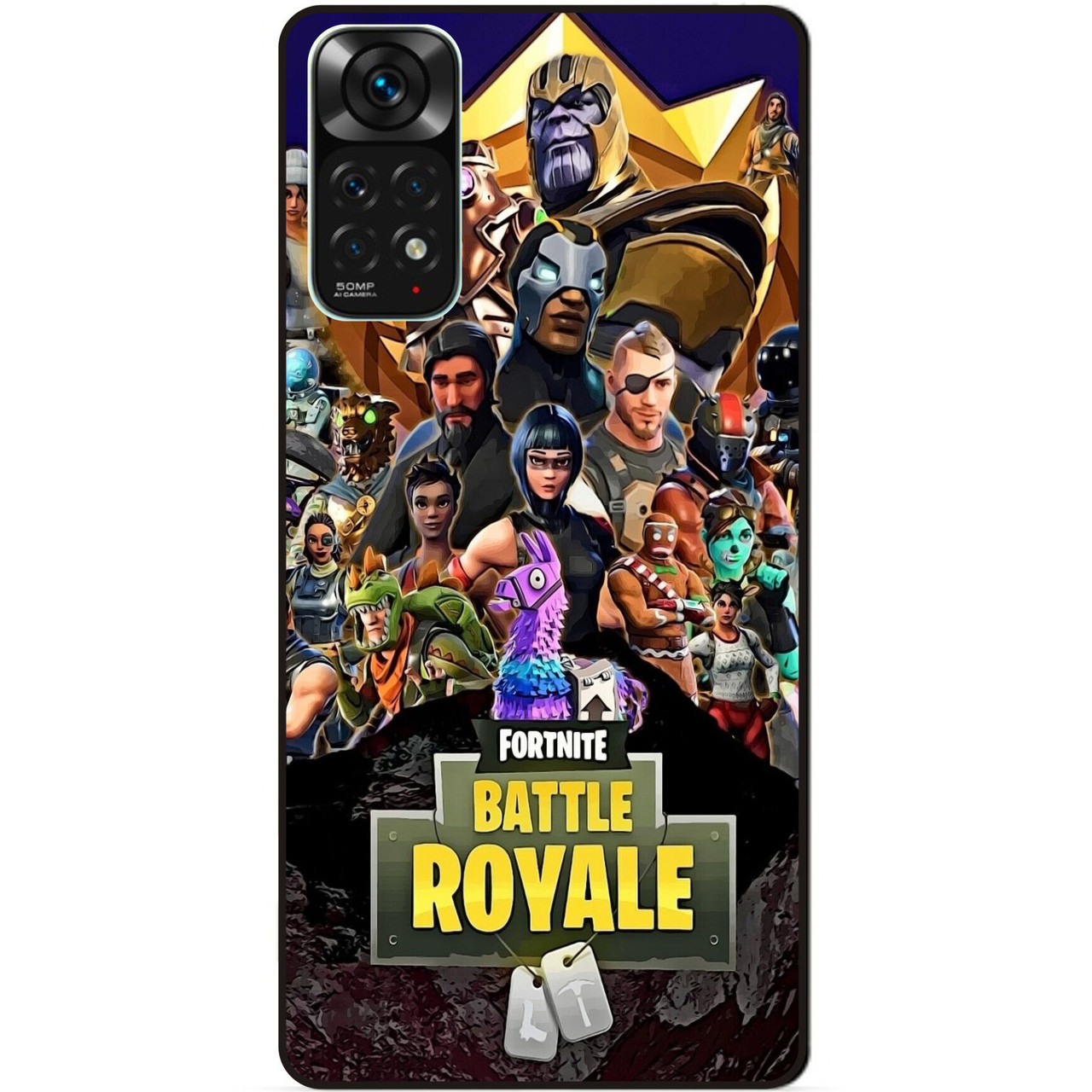 Силіконовий чохол бампер для Xiaomi Redmi Note 11S / Note 11 з малюнком Фортнайт Fortnite