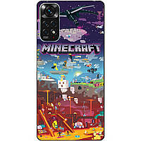 Силіконовий чохол бампер для Xiaomi Redmi Note 11S / Note 11 гра Minecraft Майнкрафт