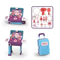 Игровой набор визажиста парикмахера в чемодане SUITCASE Transformable MAKEUP (CK05A)