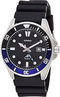 Брендовые оригинальные наручные часы черные оригинальные Casio MDV-106B-1A1VCF Duro diver watch