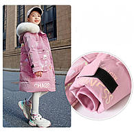 Тепла куртка на дівчинку зима єврозима