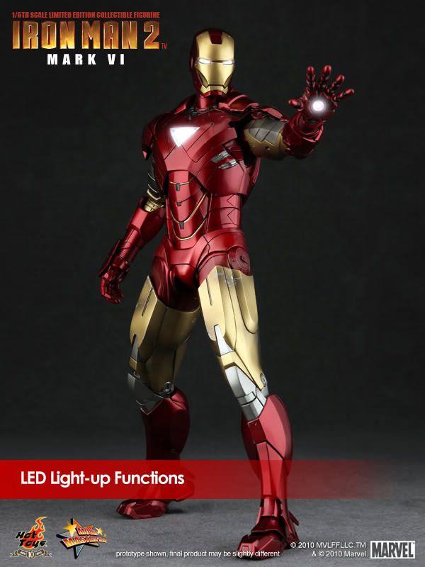 1 6 hot toys mms 132 IRON MAN 2 MARK 6 limited edition ID