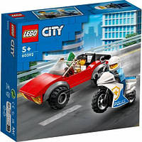 Конструктор LEGO City 60392 Полицейский мотоцикл Автомобильная погоня