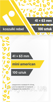 Rebel 41x63 Mini American T -сорочки 100 шт.