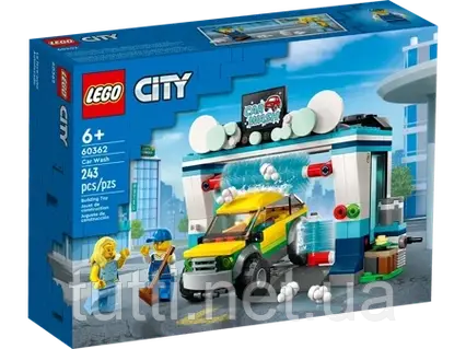 LEGO 60362 Автомобіль + мийка + набір фігур та кубів автомобіля 243 El.