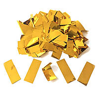 Новогоднее конфетти прямоугольное 2х5см золото