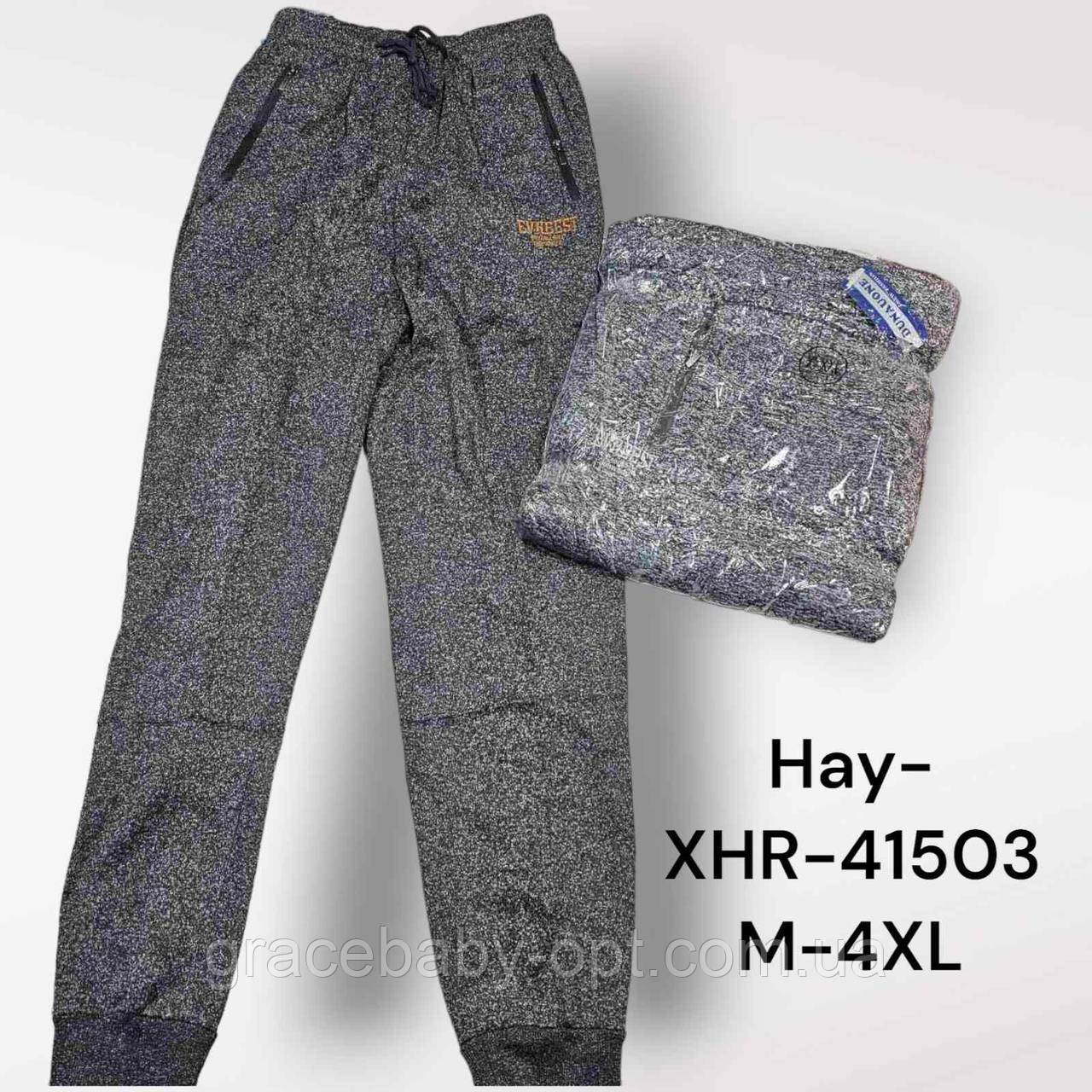 Спортивні штани утеплені чоловічі оптом, M-4XL рр, No Hay-XHR-41503