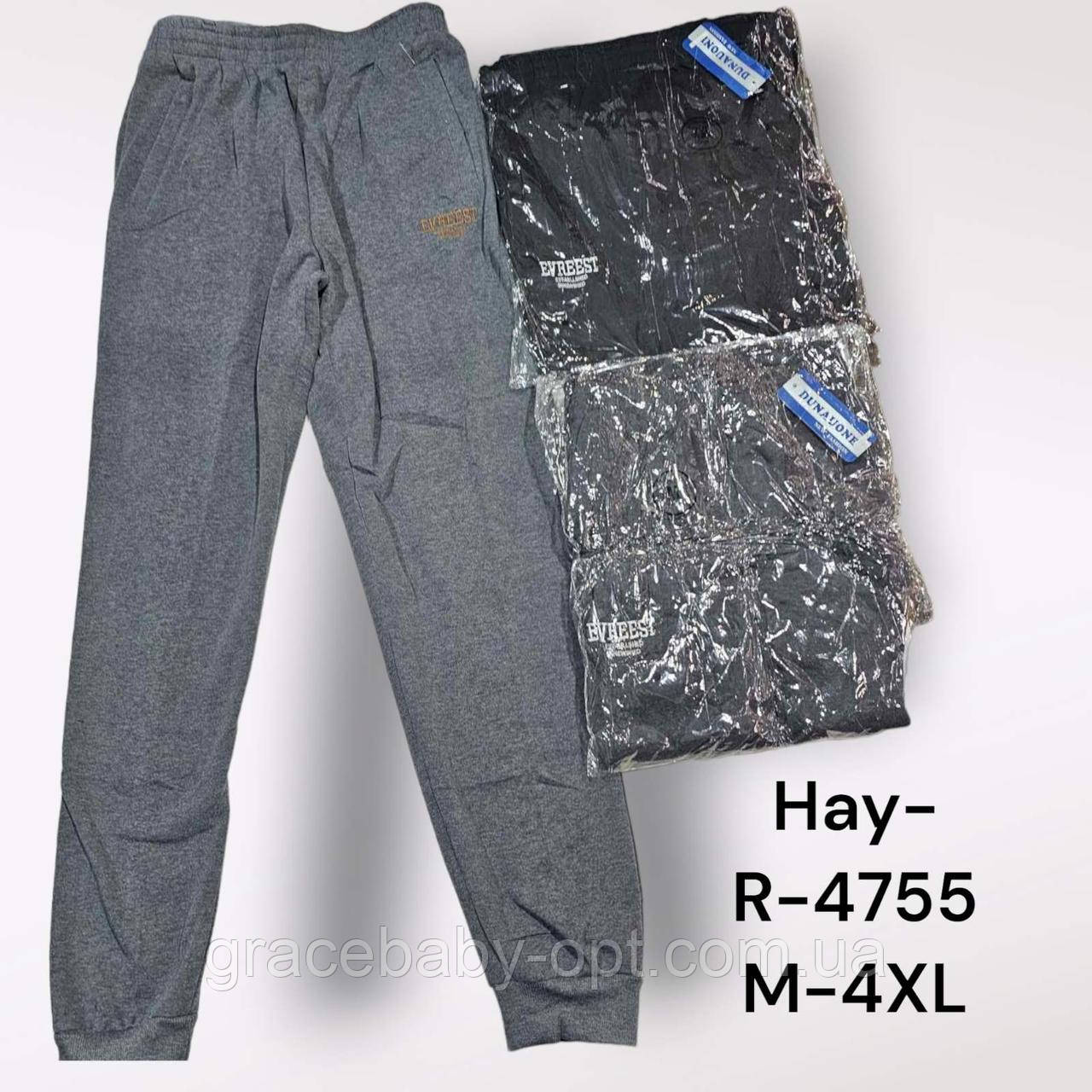 Спортивні штани утеплені чоловічі оптом, M-4XL рр, No Hay-R-4755, фото 1