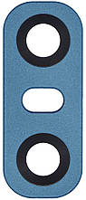 Скло камери LG H870 G6/H871/H872/H873 з рамкою синього кольору Marine Blue