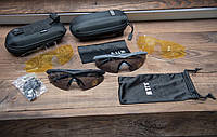 Тактические защитные очки 5.11 со сменными линзами Чёрный/Кайот